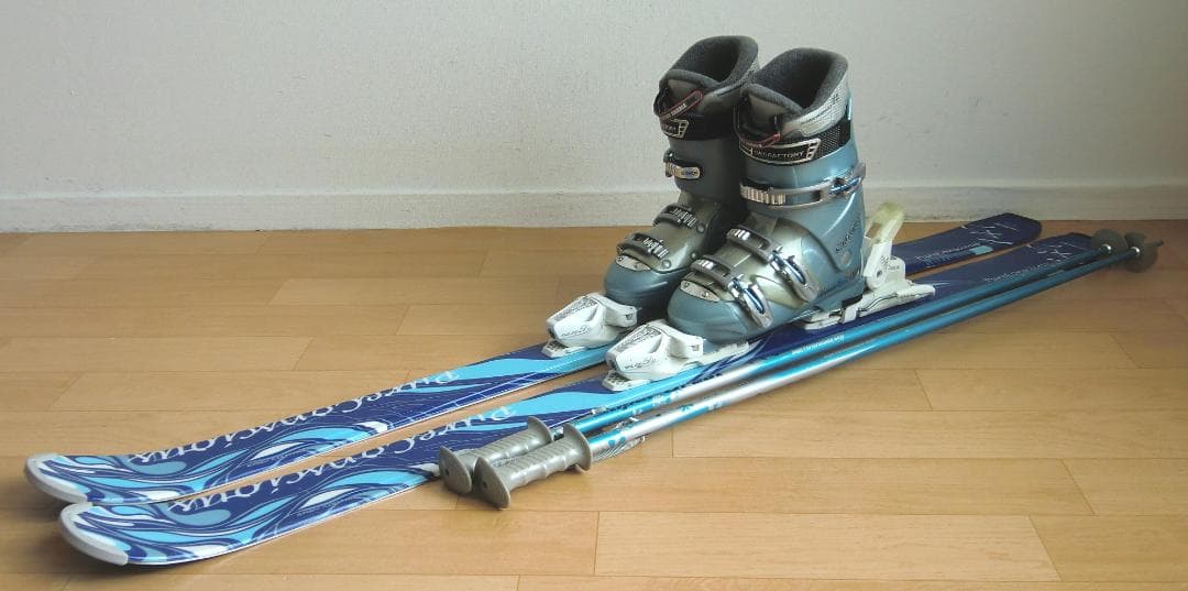 ■■1月限定■送料無料■女性用スキーフルセット■板147靴25.5■メンテ付■■