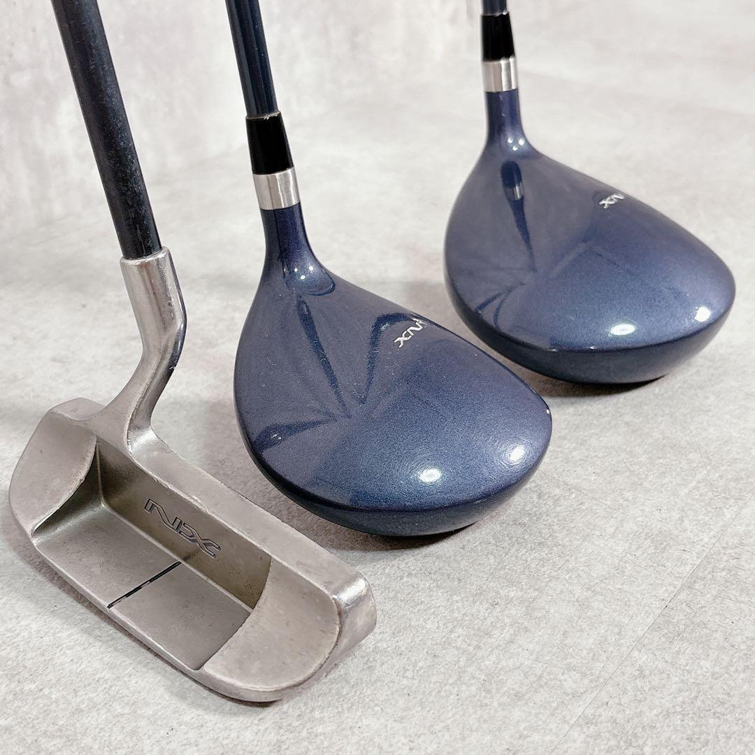 T155 ミズノ ゴルフクラブ レディース セット 9点 ゼファー 星 パープル