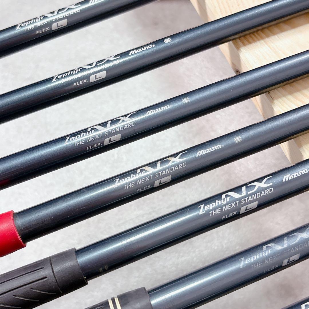 T155 ミズノ ゴルフクラブ レディース セット 9点 ゼファー 星 パープル