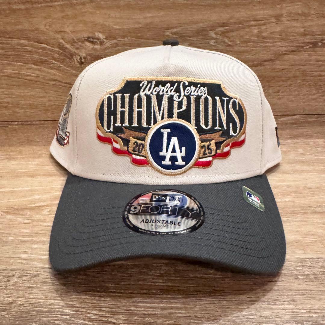 ドジャース　2025 ワールドチャンピオン　キャップ　選手着用　米国購入　新品