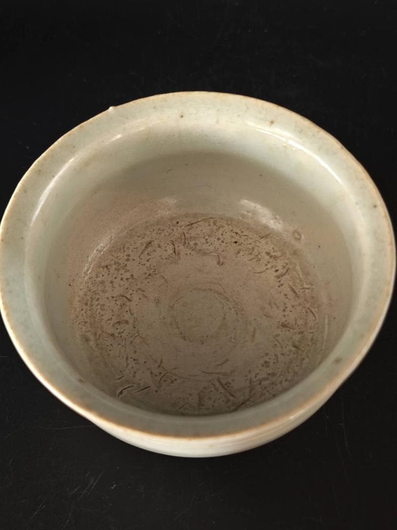 中国古美術　宋時代　青磁龍泉窯三足香炉　茶道具　唐物　旧家蔵出し(C-21)