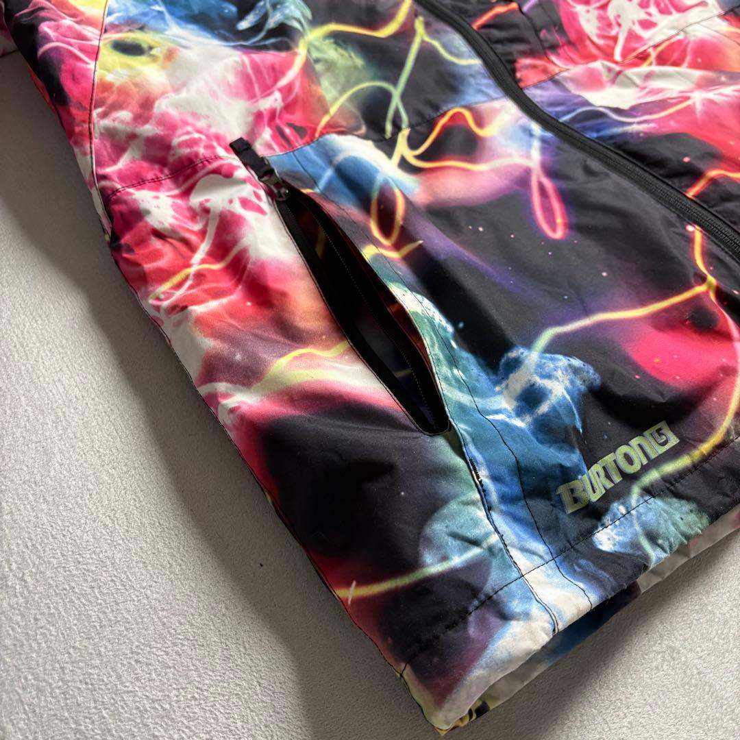 Burton × Chuck Anderson スノーボードジャケット　ネオン