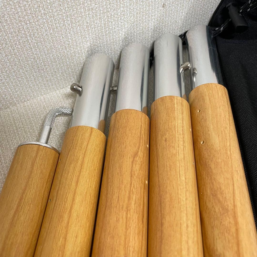 DOD 2セット ビッグタープポール 木目　ディーオーディー　ポール