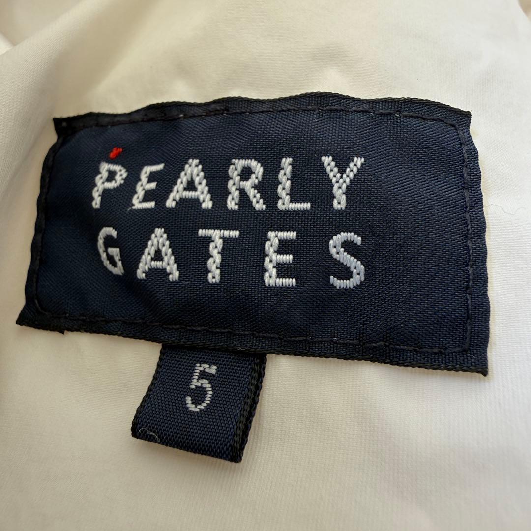 現行モデル　中綿　防寒　パーリーゲイツ　パンツ　L〜XL相当 白　総柄　5