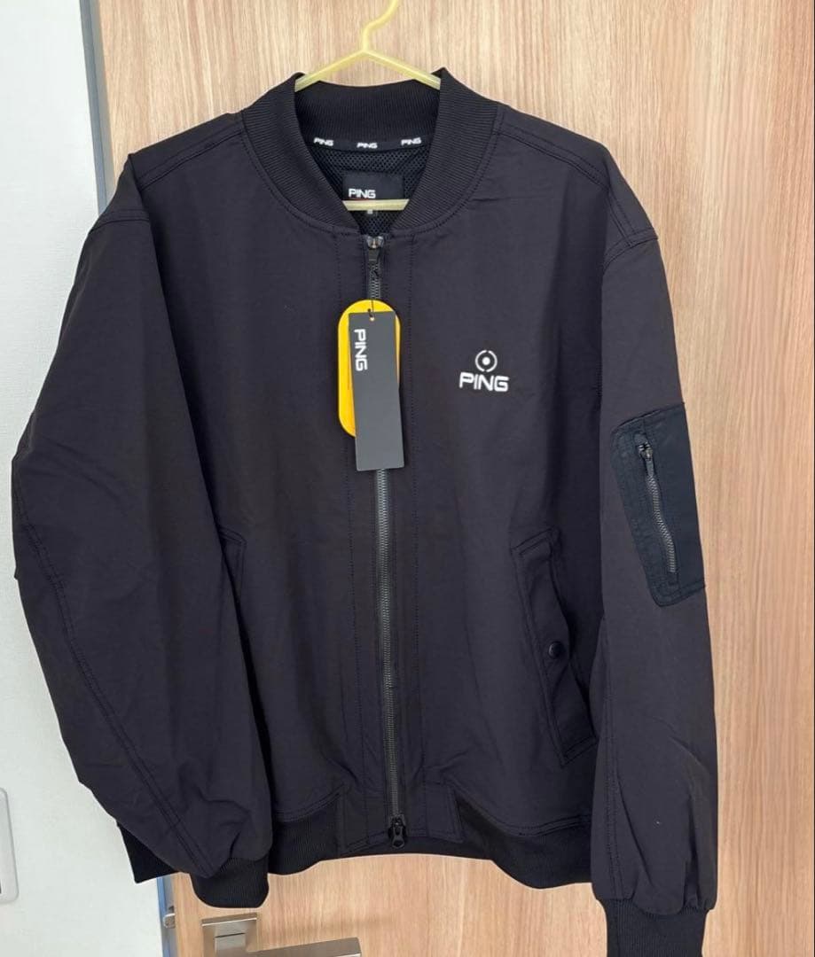 【新品タグ付】　PING ゴルフブルゾン M ブラック コーデュラ素材