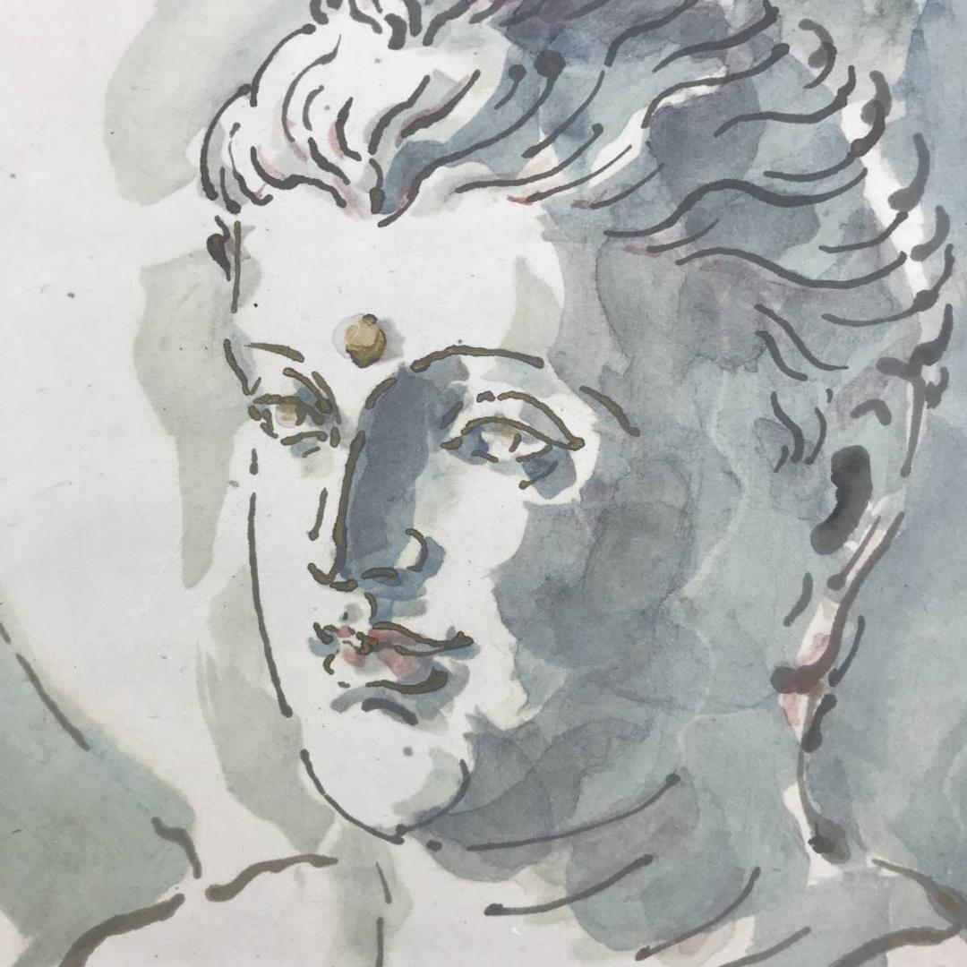 作者不詳/建蛇羅の釋尊図/仏立像（ガンダーラ仏）健邏/名家伝来/AD-862