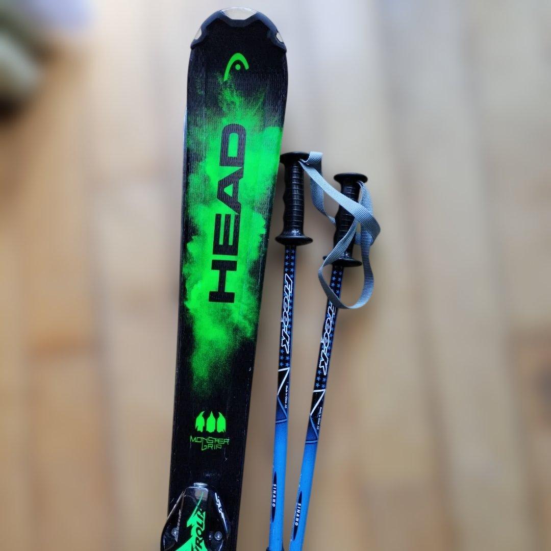 HEAD MONSTER スキー板 127cm ロシブーツ23.5cmセット