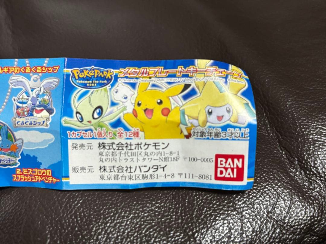 希少　激レア　ポケパーク　ピカチュウの森　メタルプレートキーチェーン　ポケモン