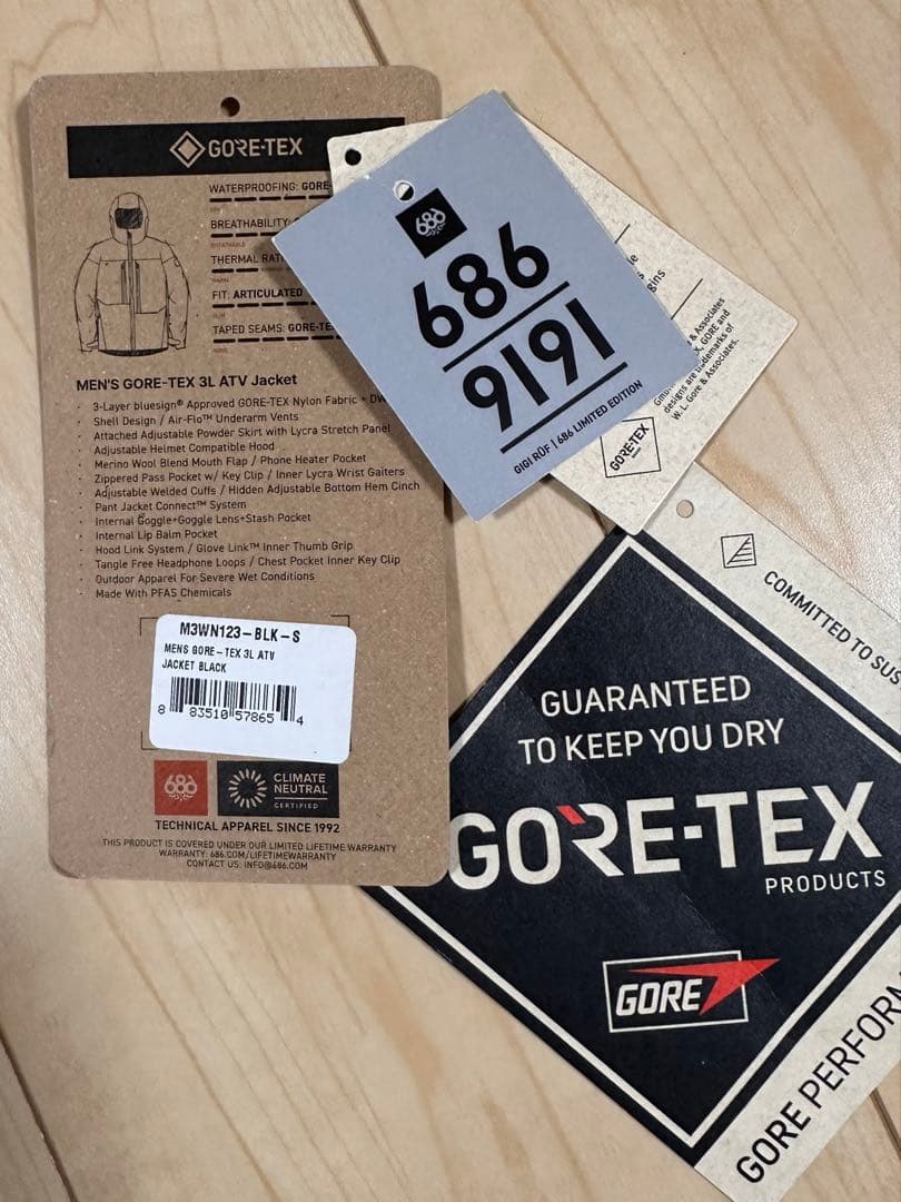 定価121,000円 686 GORE-TEX 3L ATV JACKET 美品