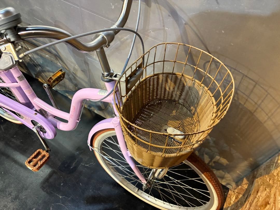G9【大阪堺市/引取】中古自転車 子ども自転車 22インチ パープル系