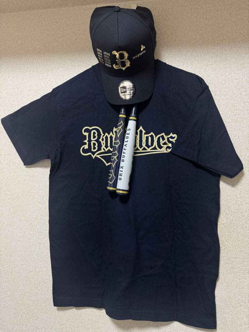 オリックスバッファローズ キャップ Tシャツ バット3点セット