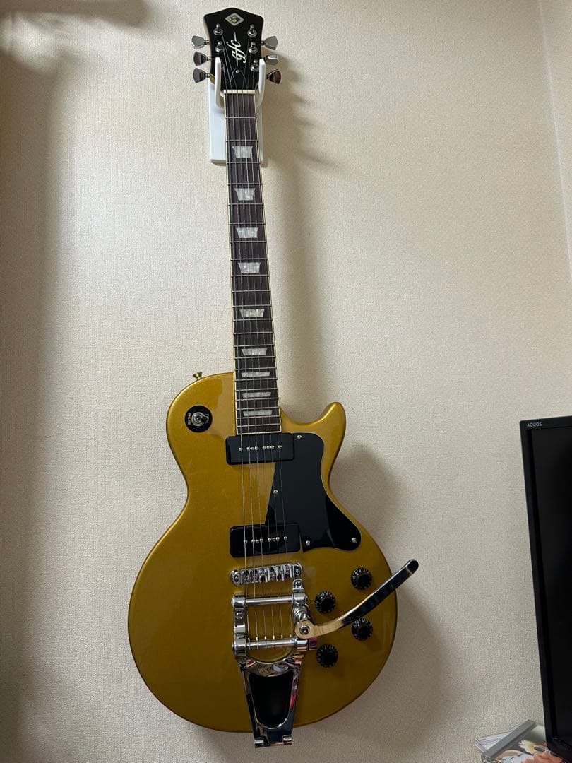 レスポールSPタイプ　エレキギター　ゴールド