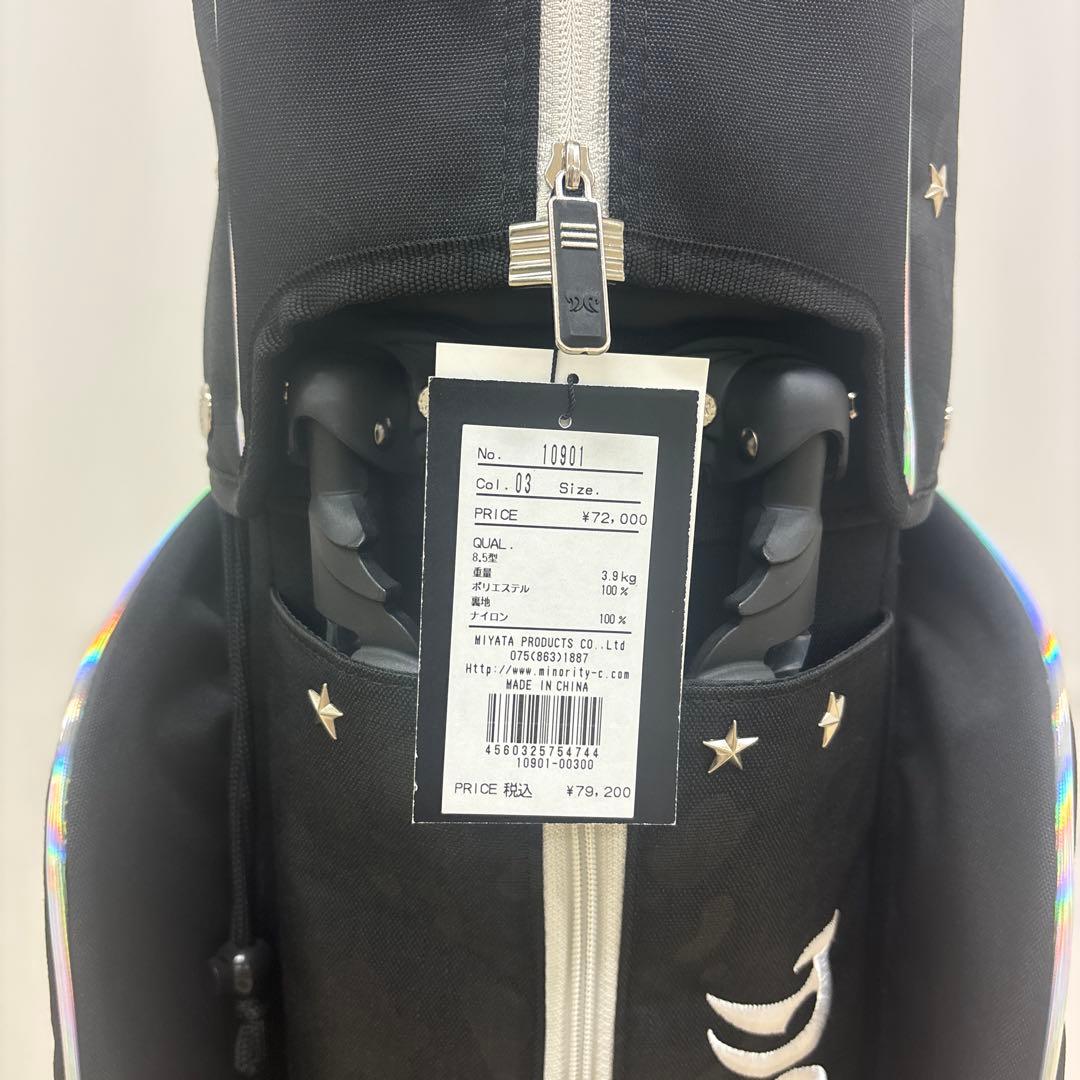 マイノリティ スタンドキャディバック ブラック×ホワイト