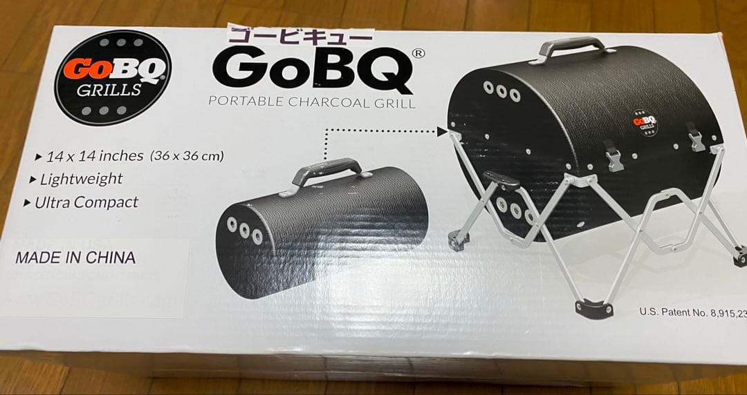 GoBQ 蓋付きバーベキューコンロ 未開封新品 ブラック