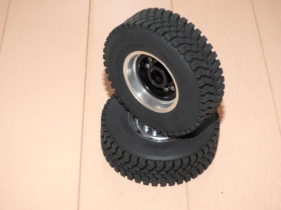 タミヤ　1/14　トレーラー　30mmタイヤ　ワイドホイール　2個セット B