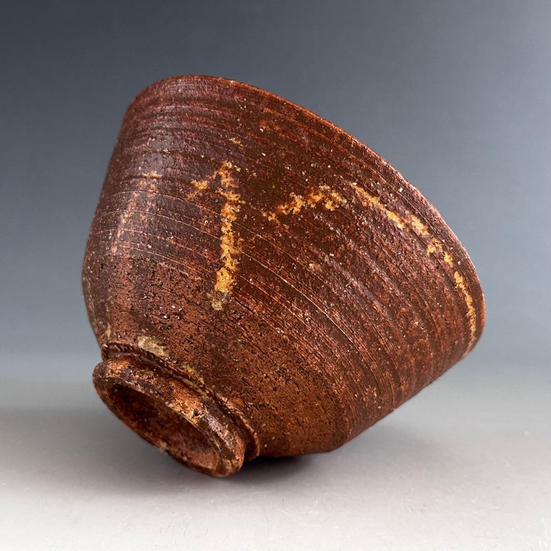 茶道具　伊羅保　茶碗　六代　高橋道八　共箱　京焼　高麗茶碗　薄茶　陶芸　茶会