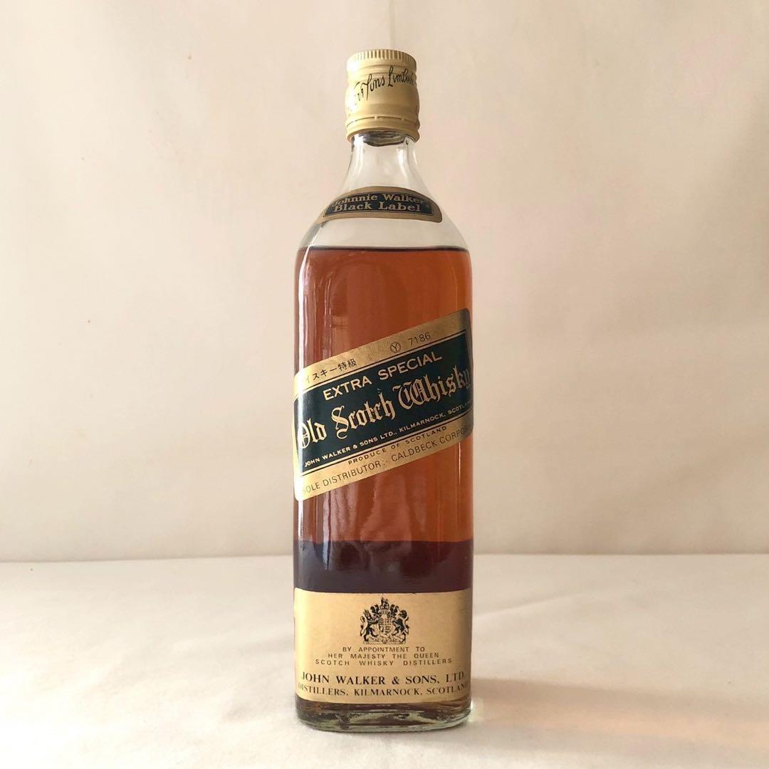 ジョニーウォーカー/ウイスキー ブラックラベル 特級 黒紋章 未開封