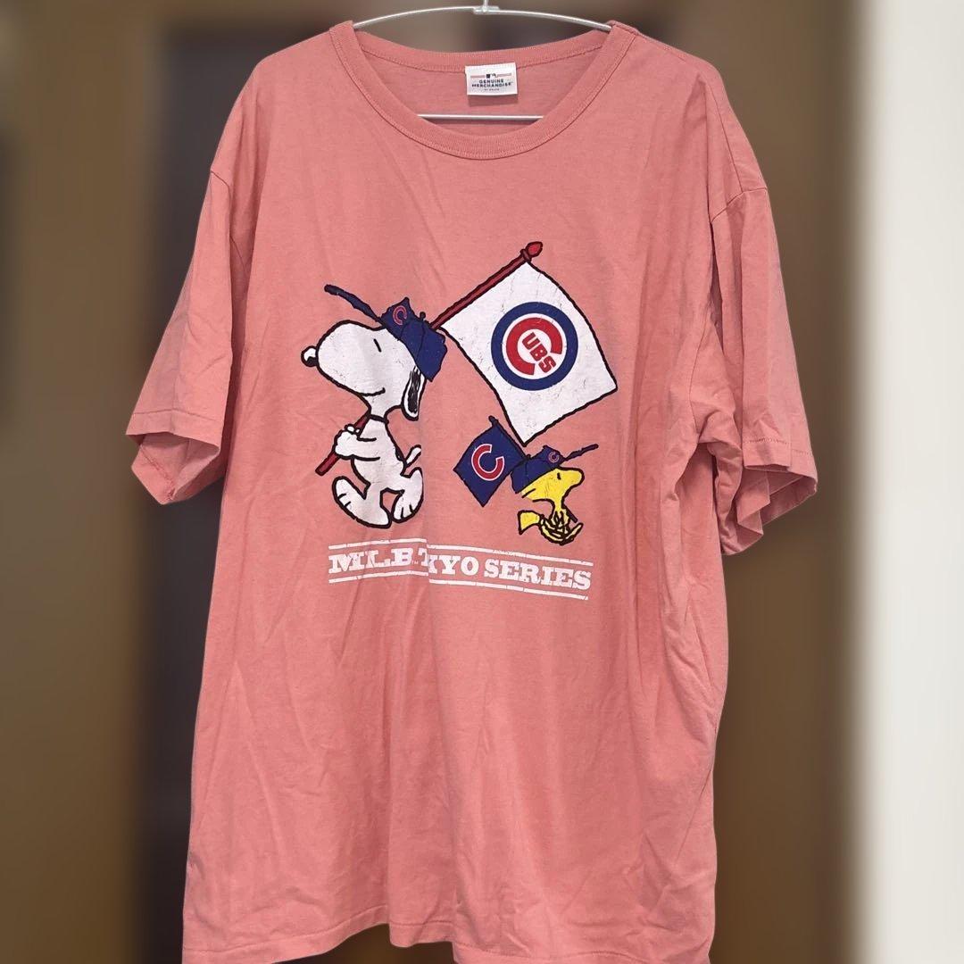 PEANUTS別注　MLB開幕戦ベースボールプリントTシャツ