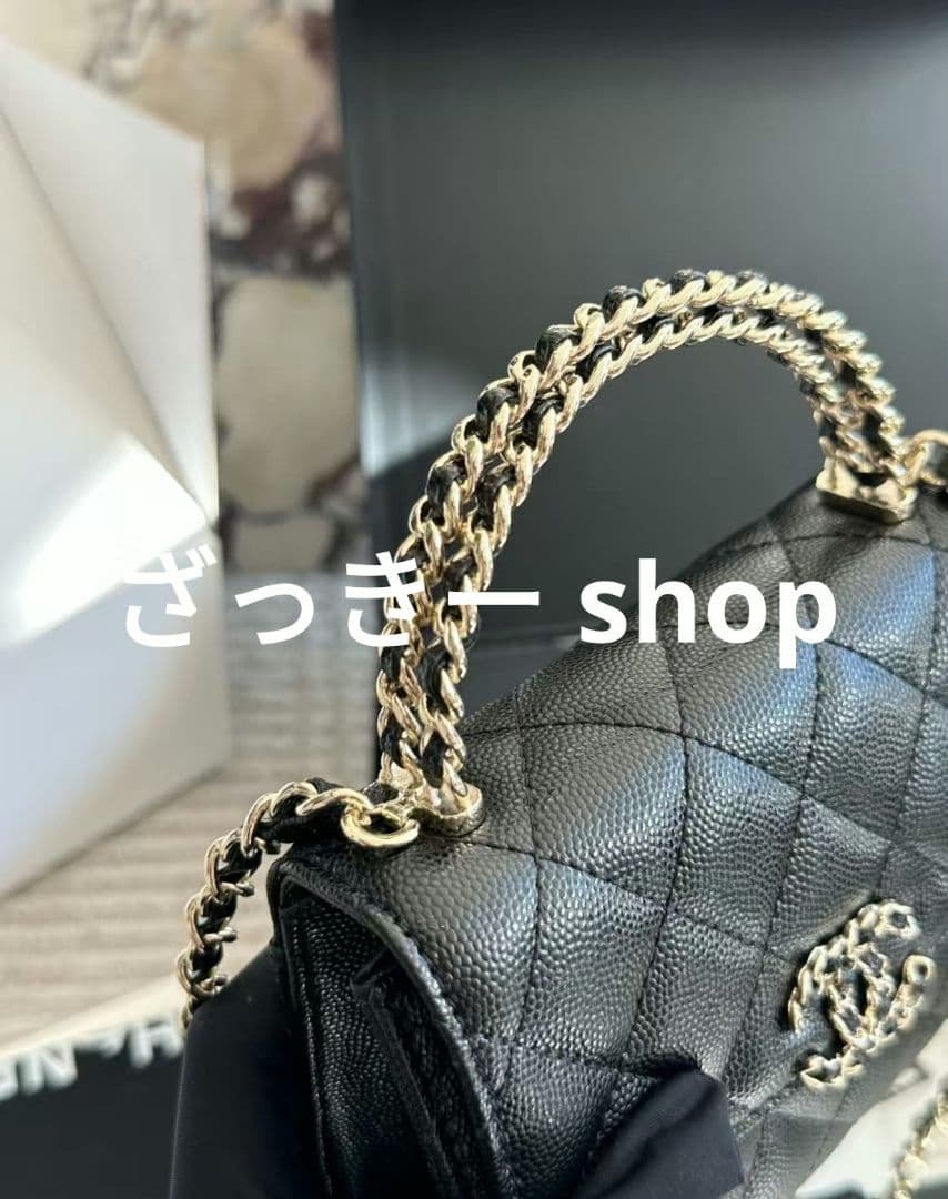 VIP限定 シャネル チェーン　ショルダーバッグ ウォレットブラック ノベルティ