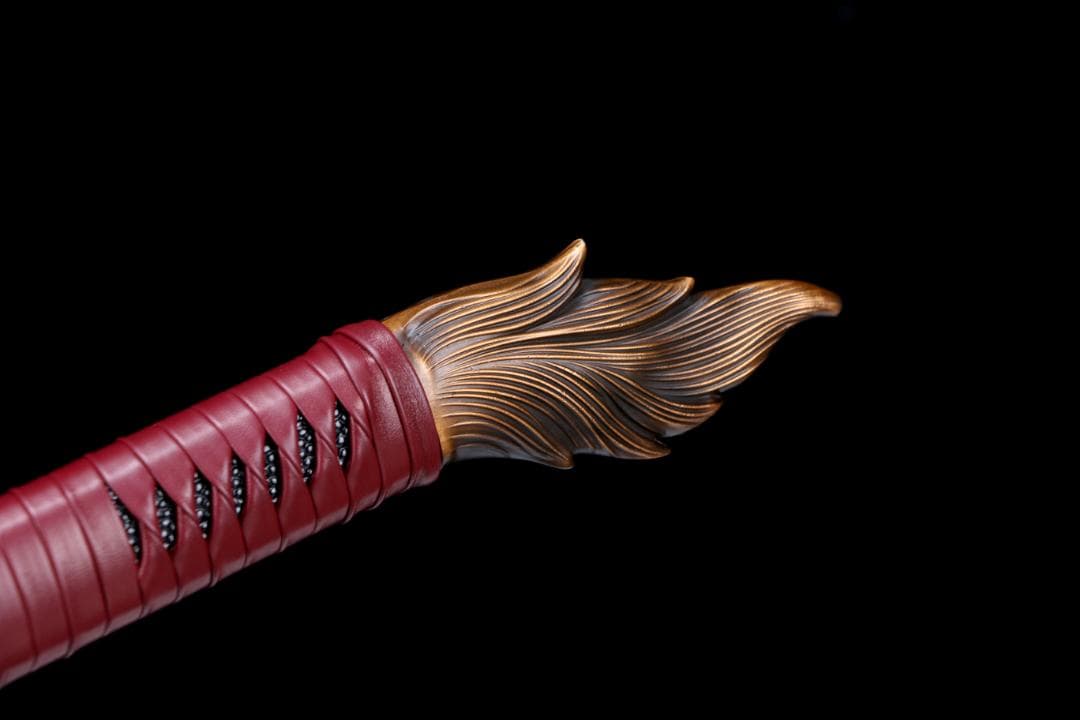 刃長77cm 漢剣・模造刀・模擬刀 練習 中華武術 武具【品名】：『熾炎狼王』