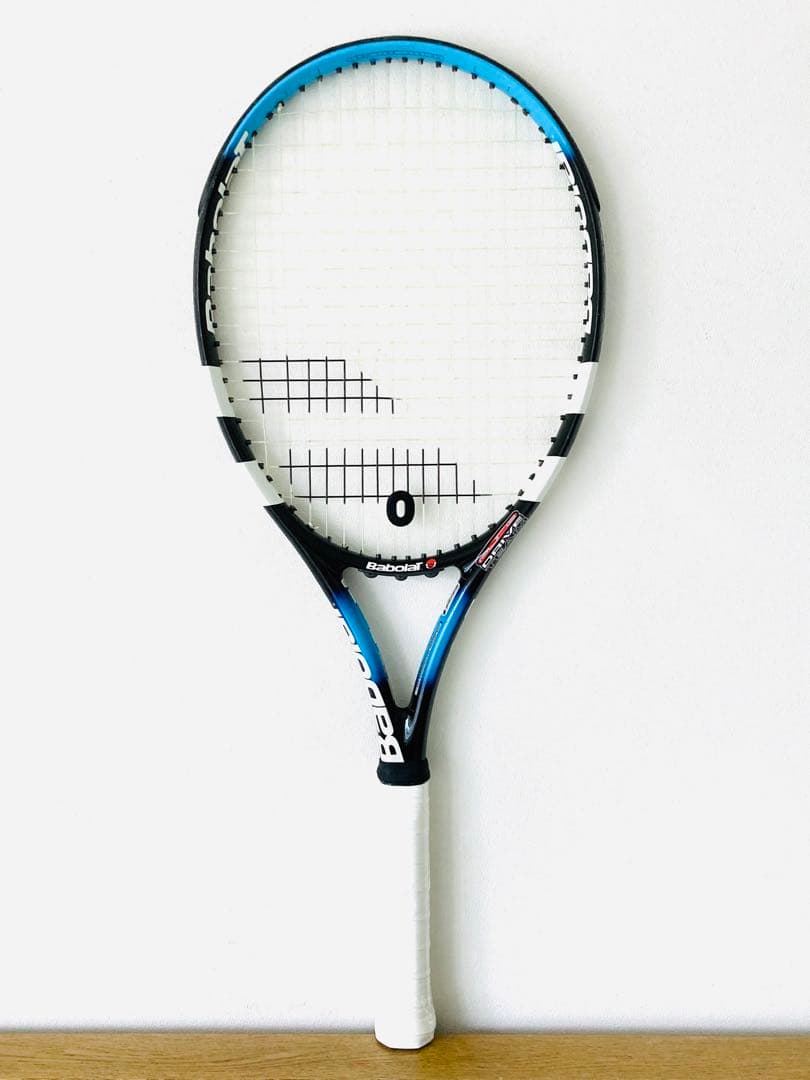 【希少】バボラ『ピュアドライブチーム』テニスラケット／G2／ブルー／初心者／美品