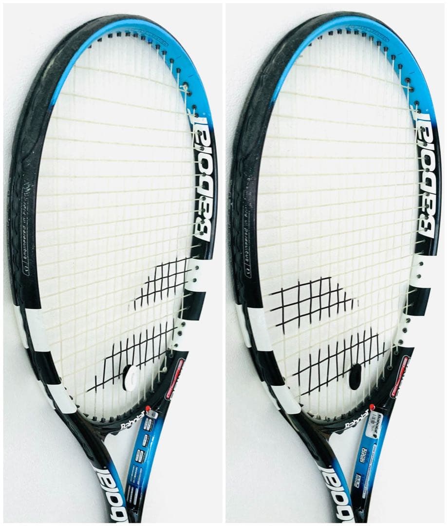 【希少】バボラ『ピュアドライブチーム』テニスラケット／G2／ブルー／初心者／美品