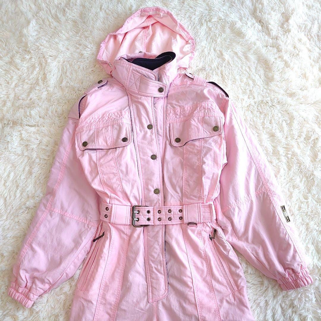 エレッセ スキー スノーボードウェア つなぎ ライトピンク L