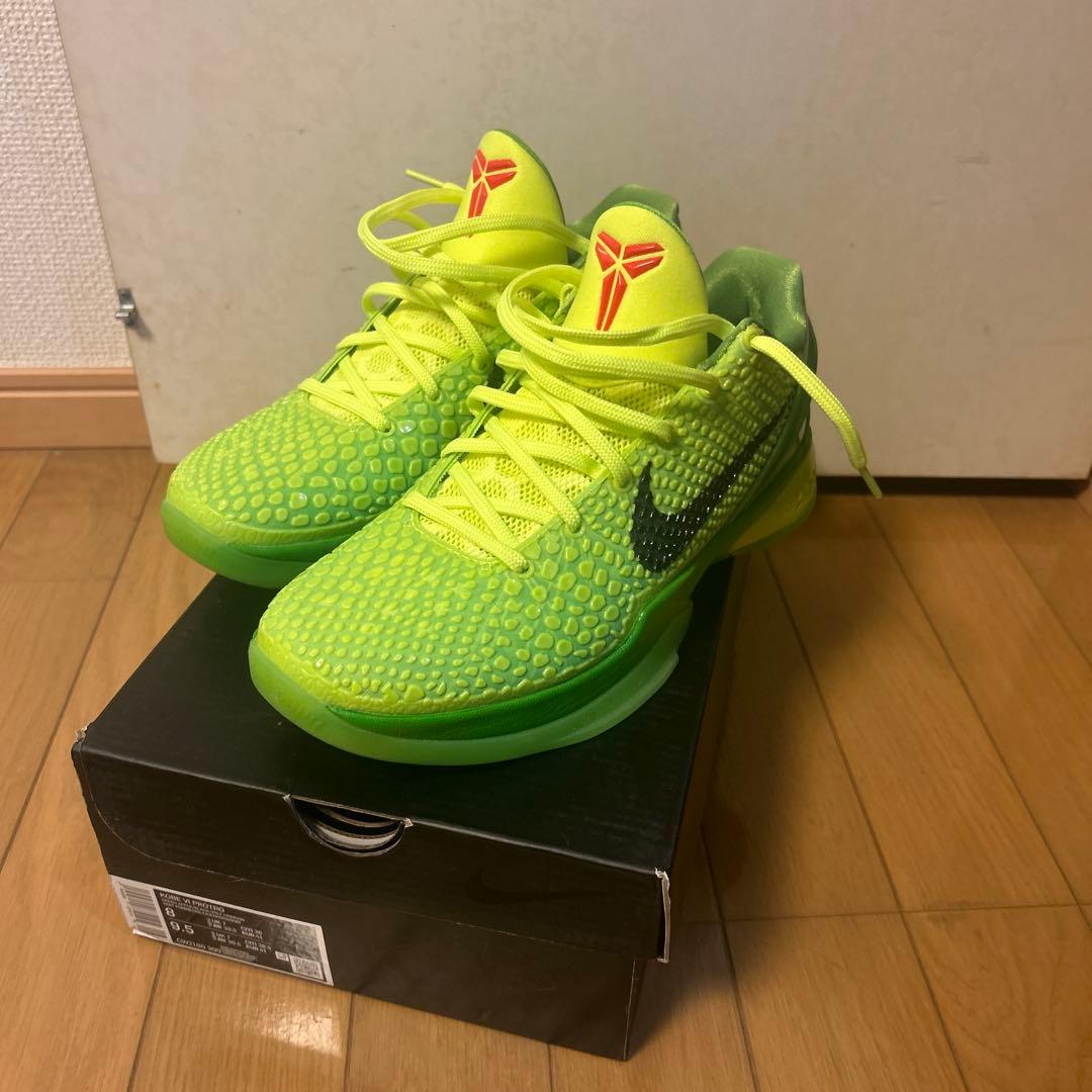 シューズ(男性用) nike Kobe 6 Protro Grinch 26cm