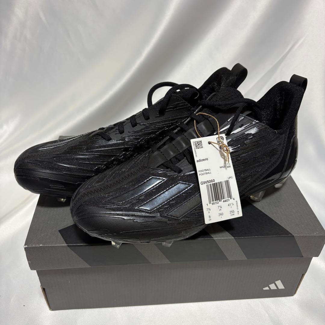 ADIDAS ADIZERO CLEATS BLACK 26.0㎝ アメフト　I