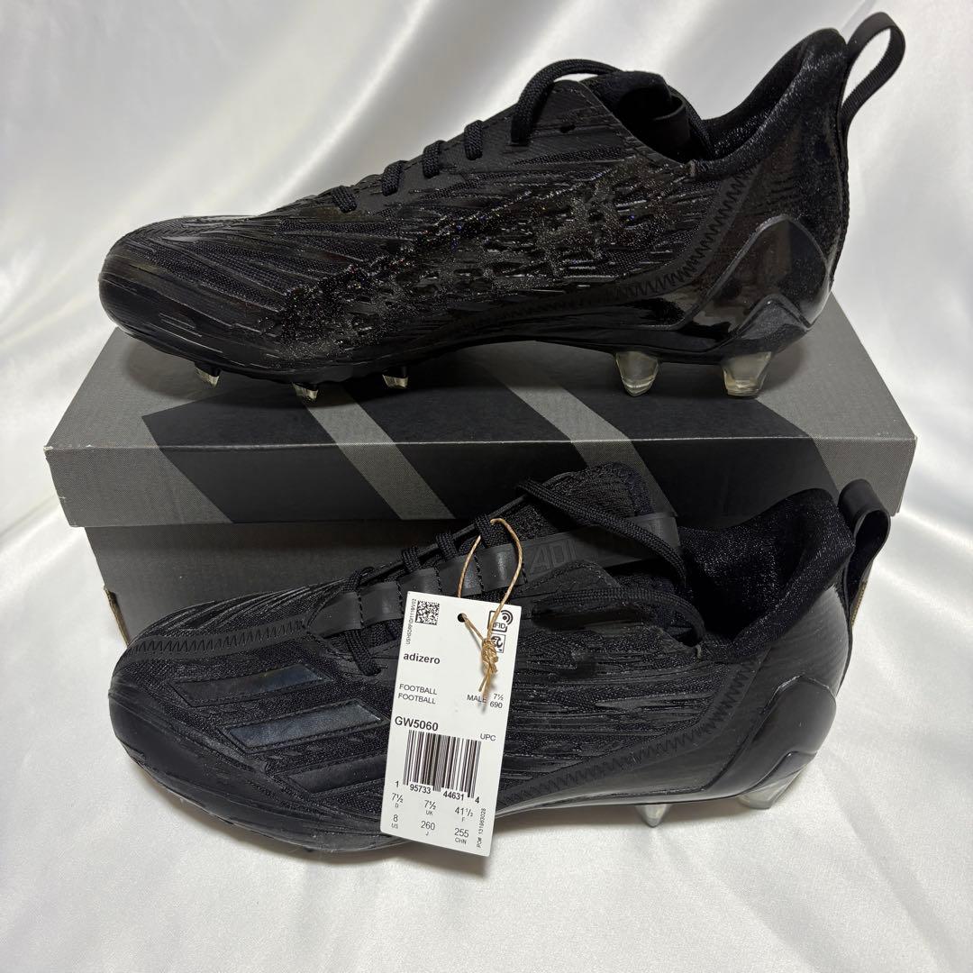 ADIDAS ADIZERO CLEATS BLACK 26.0㎝ アメフト　I