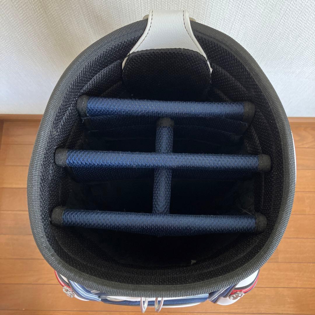 AB-199 クリーブランド キャディバッグ 6分割カート型 ホワイト 送料無料