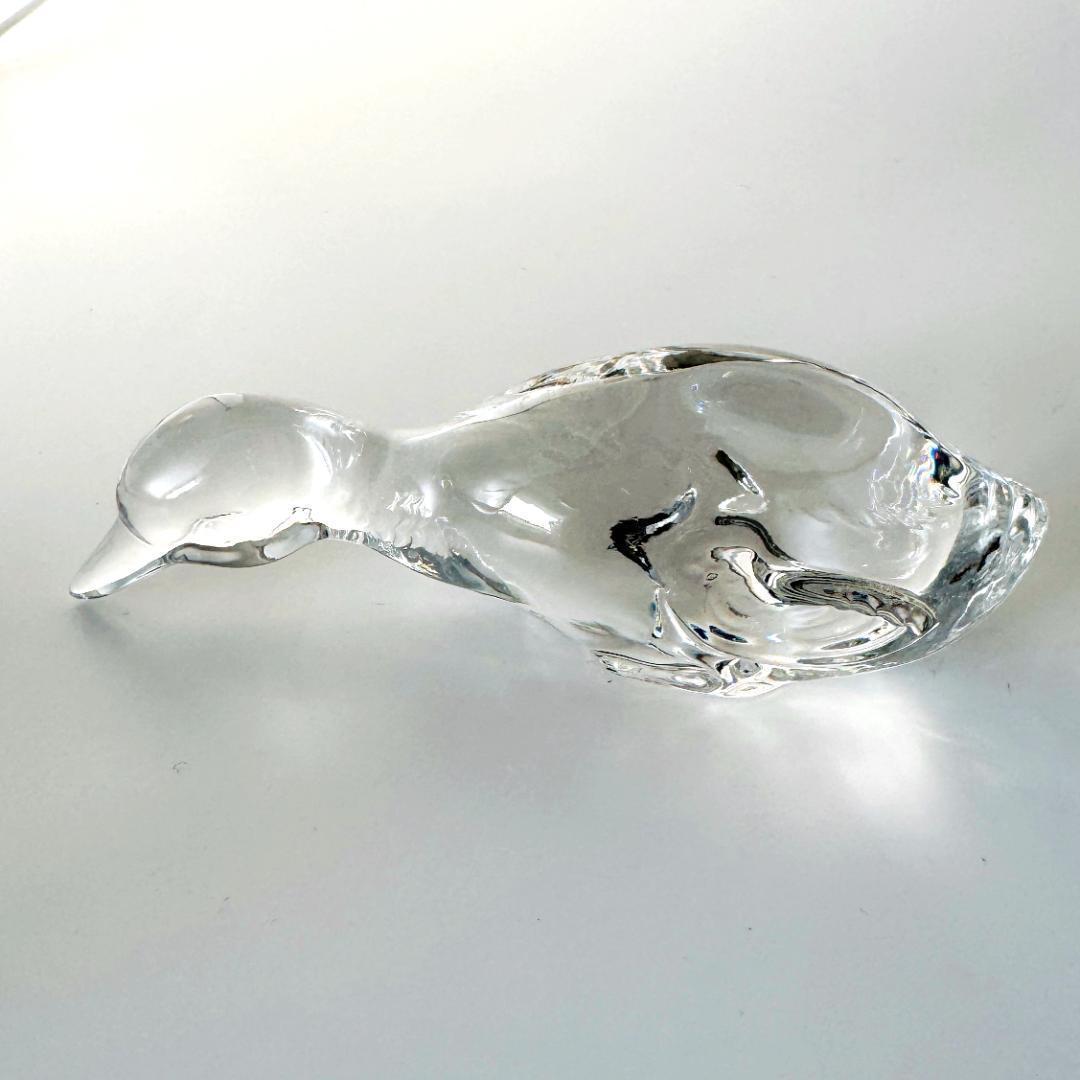 【バカラ】動物 カモ 置物 インテリア★美品★金運