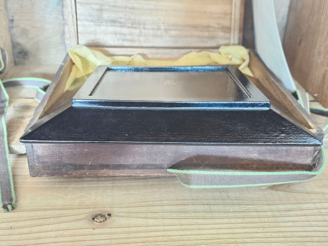 骨董品 一閑張塗師 黒塗 茶道具 菓子器