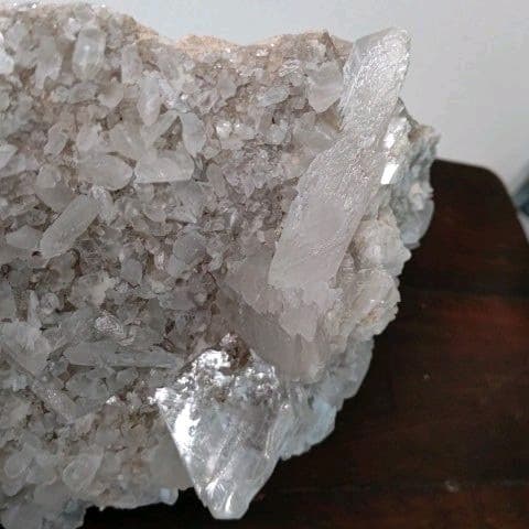 鉱物コレクション　セレナイト（透石膏）群晶