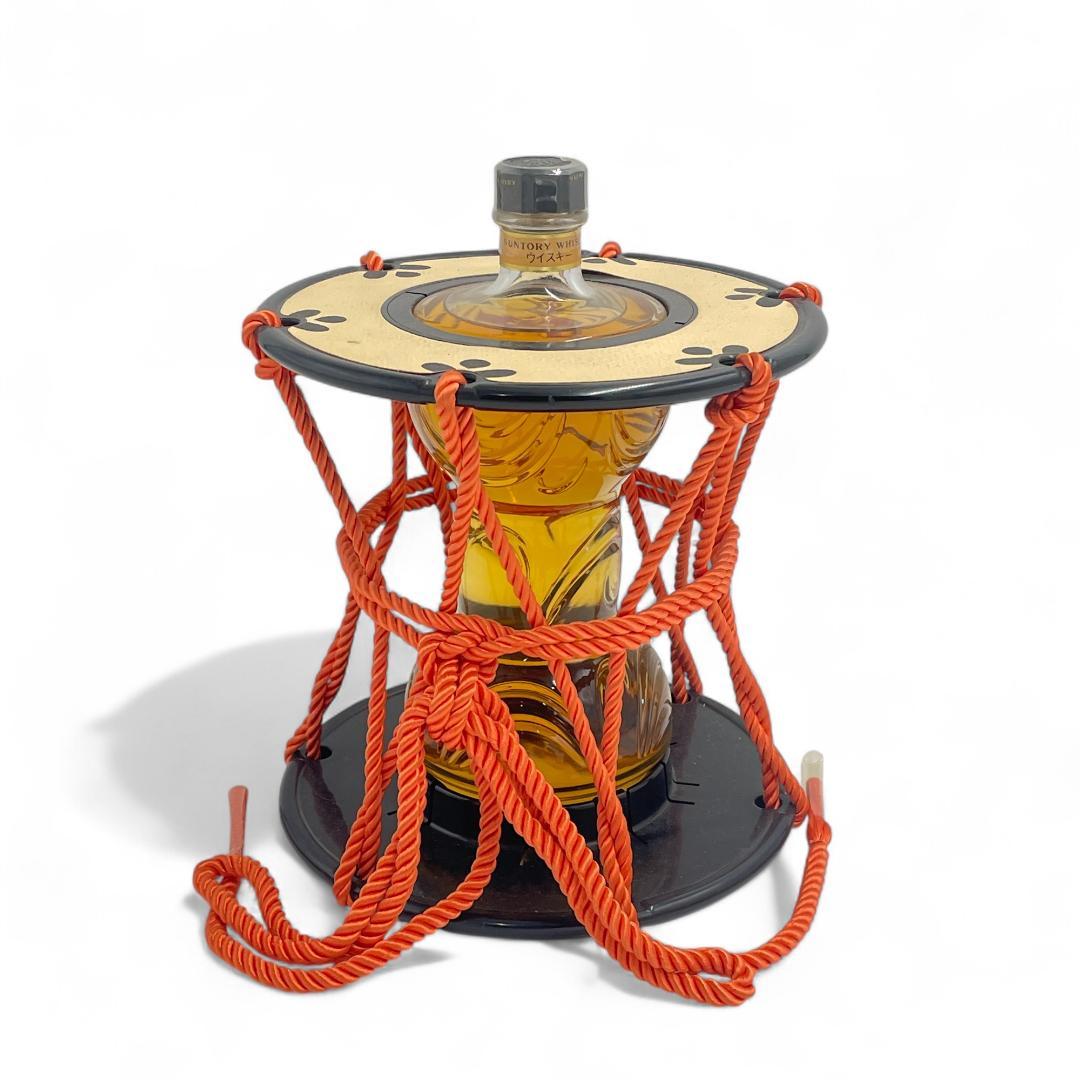【未開栓 】希少サントリーピュアモルトウヰスキー木桶仕込/直火蒸留/鼓型ボトル