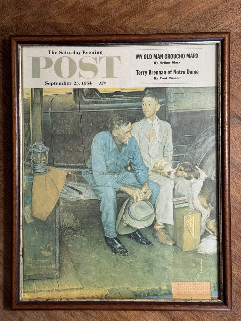 サタデー・イブニング・ポスト/ノーマン・ロックウェル/実物/額装