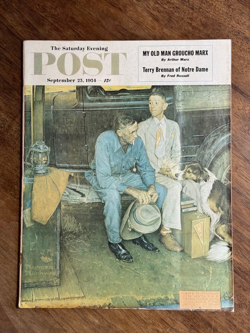 サタデー・イブニング・ポスト/ノーマン・ロックウェル/実物/額装