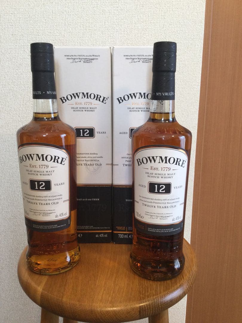 【新品・未開封】正規品・ボウモア(旧ボトル)12年700ml　2本セット