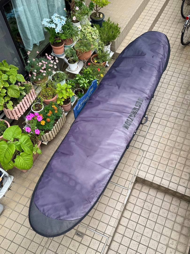 ロングボード　シーコングTIP 9.10 ボードケース付き（手渡し限定）