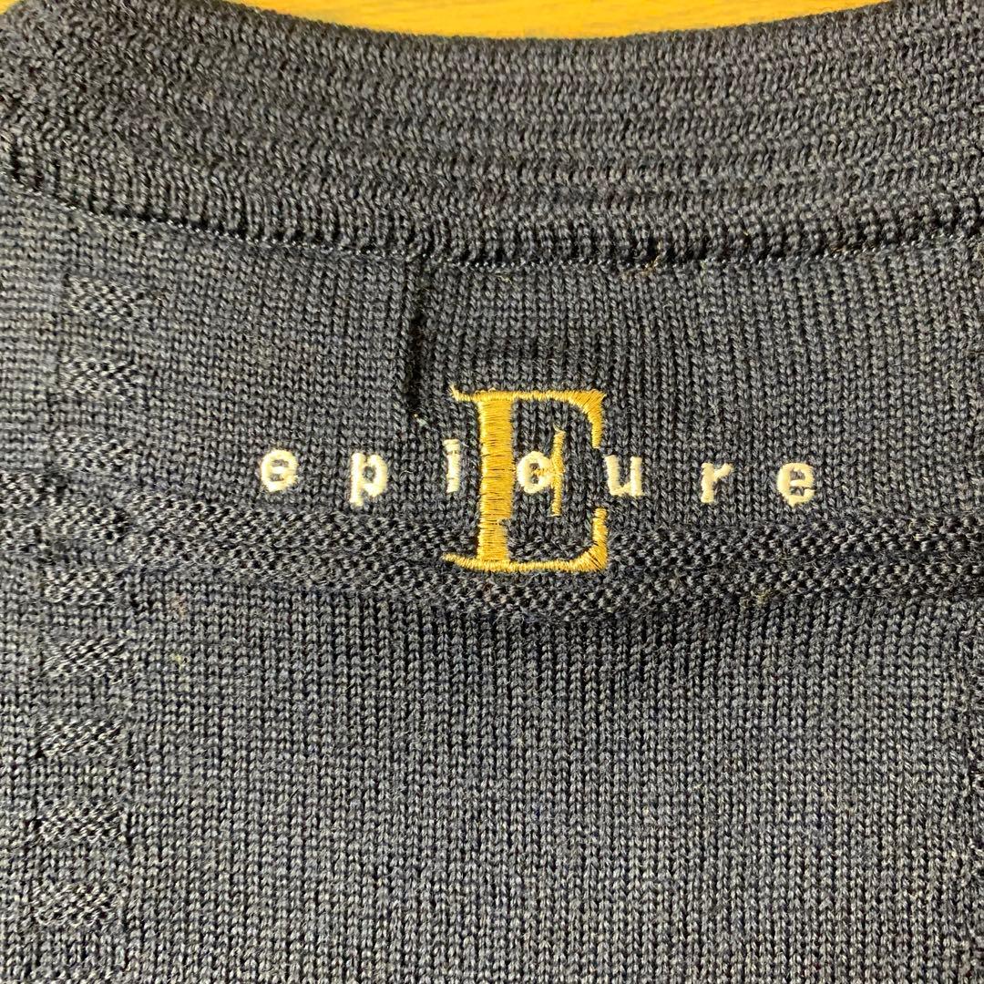 美品　epiqure ウールセーター　Ｌ相当　エピキユール　ブリヂストン