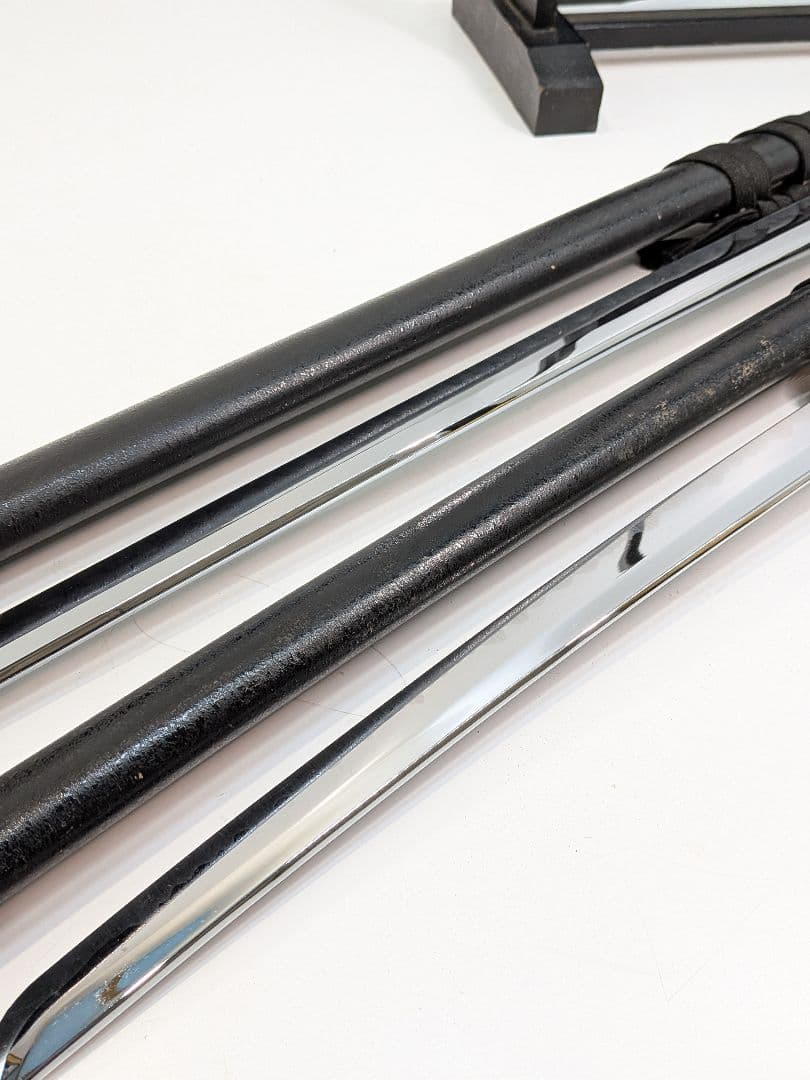 P930 ​【迫力】模造刀 居合刀 大小2本セット 黒石目 樋入り コスプレ