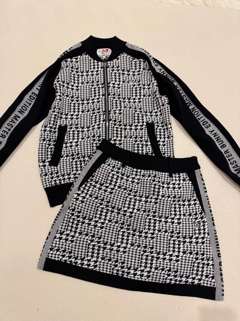 【売り切り】マスターバニー　セットアップ　千鳥柄　サイズ1