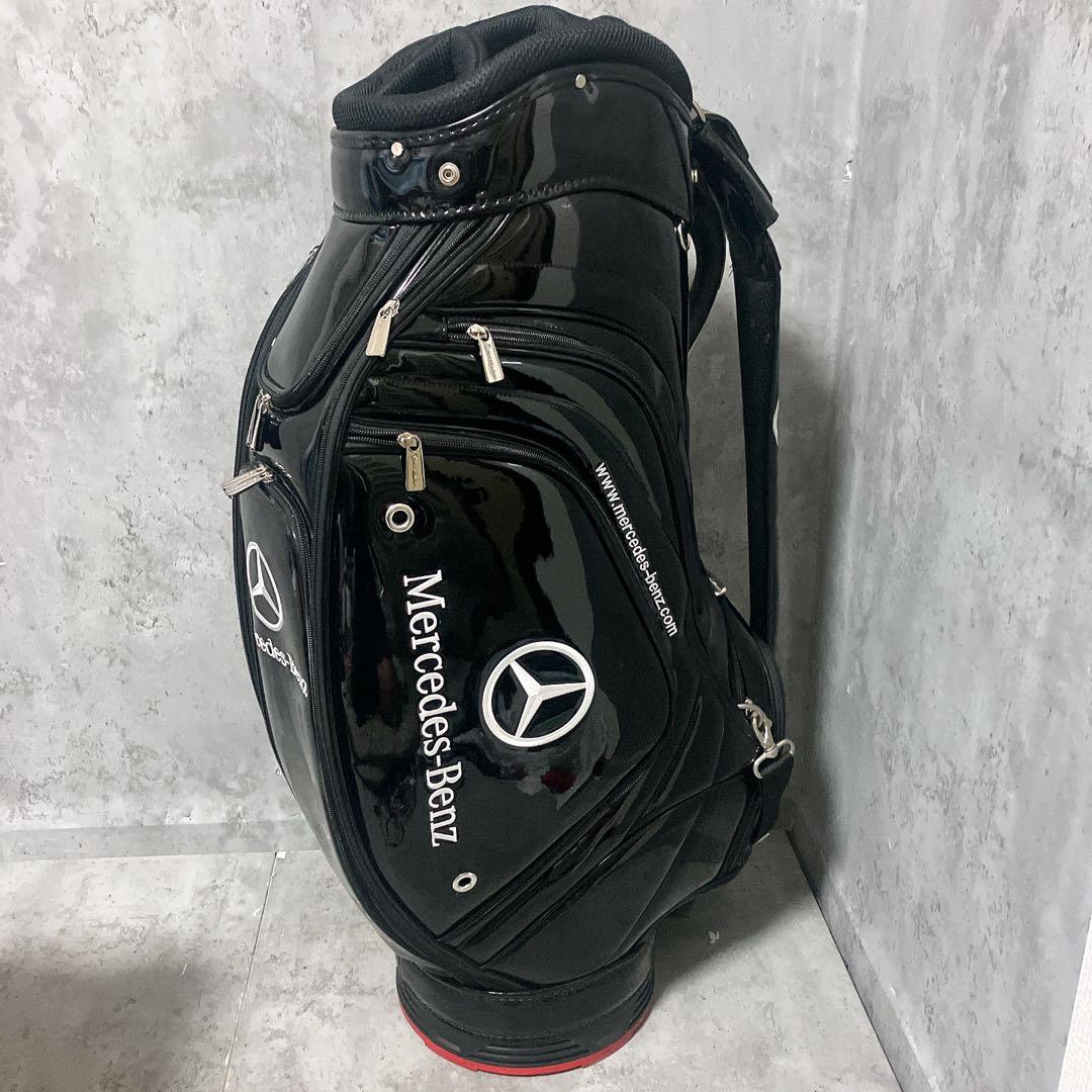 【希少・美品】メルセデスベンツ キャディバッグ エナメル 3点式