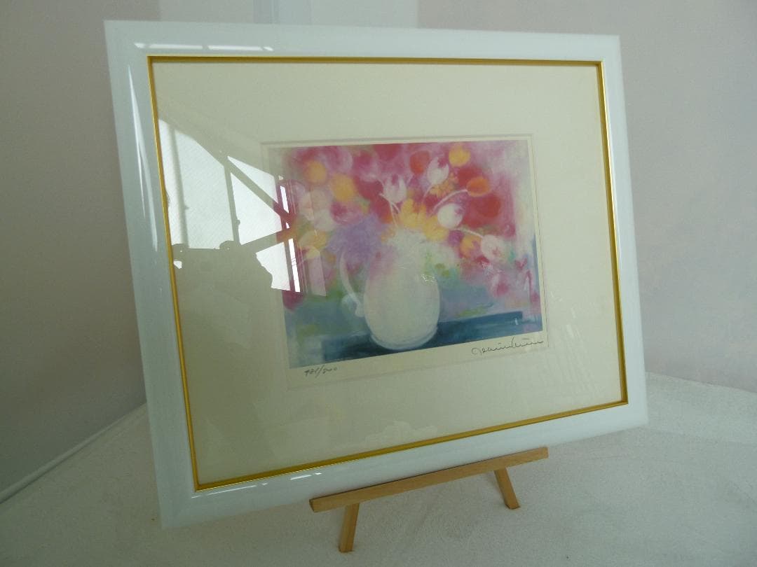 ◆美品◆ Jeannie Kimm作　窓の春 絵画