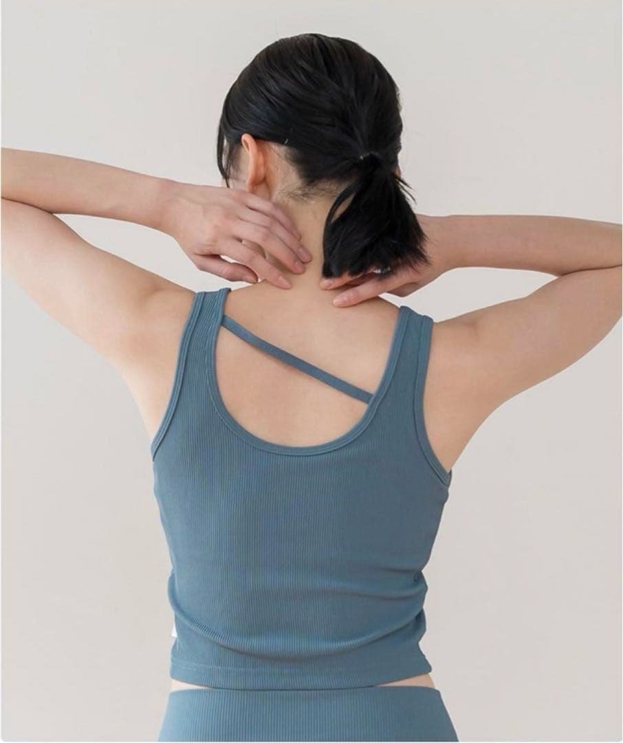 【SUKALA】リブソリッドショートタンクトップ Lサイズ