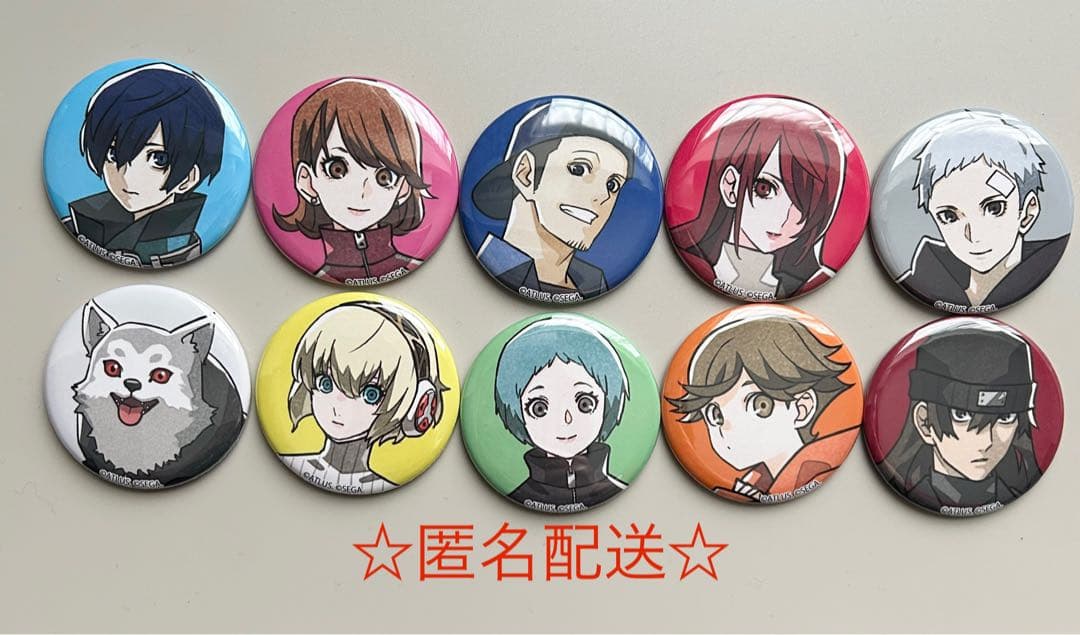 ペルソナ3 リロード　ヴィレッジヴァンガード アップ　缶バッジ10種セット