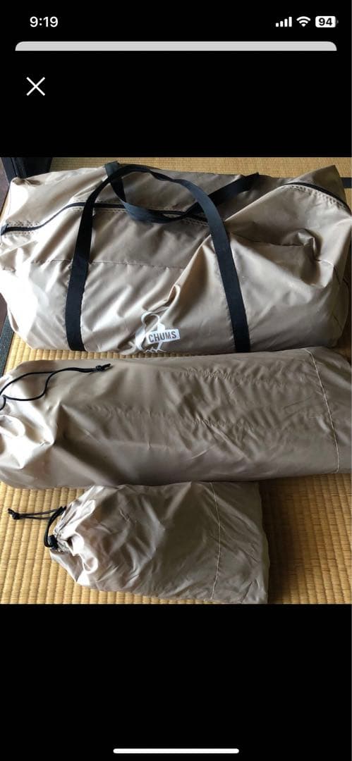 チャムス ツールームテント　未使用