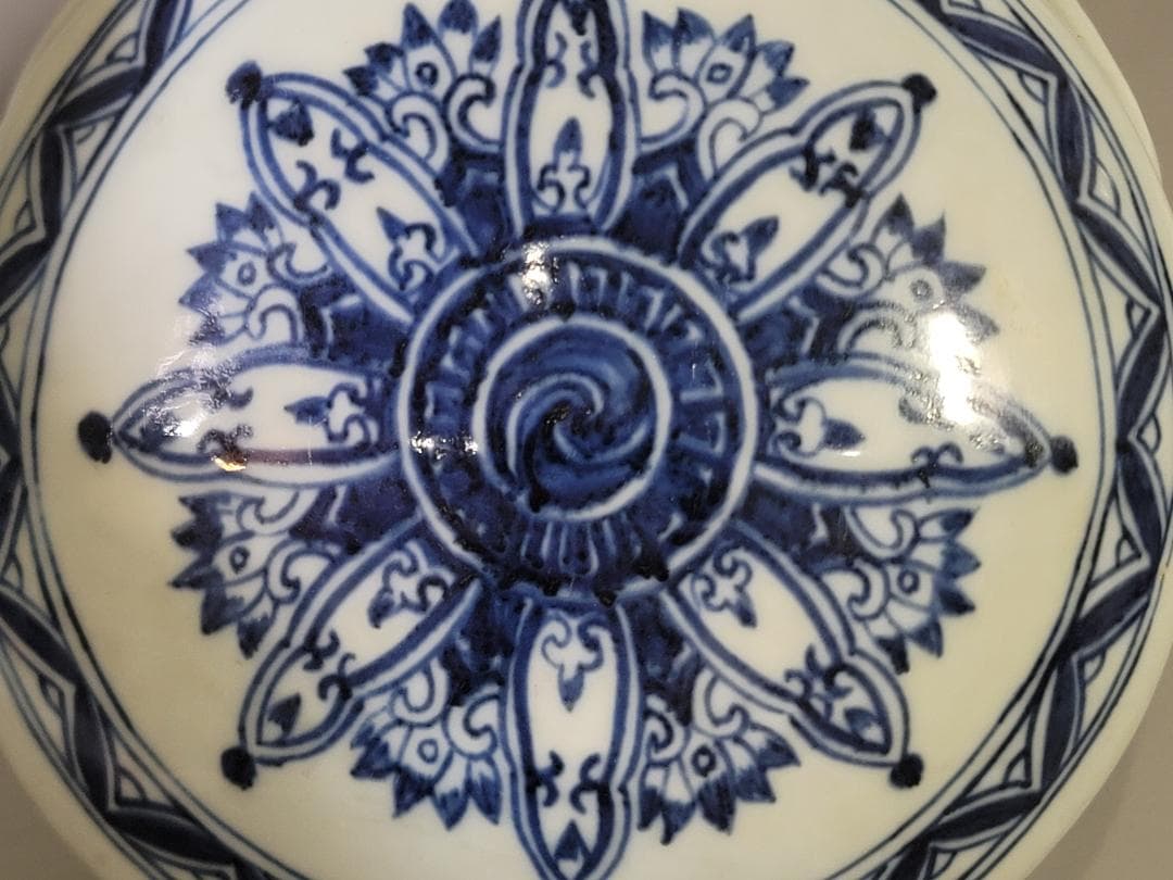 中国 染付 瓶 DT734