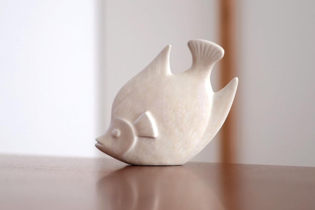 Gunnar Nylund グンナーニールンド 魚 オブジェ 白 58428