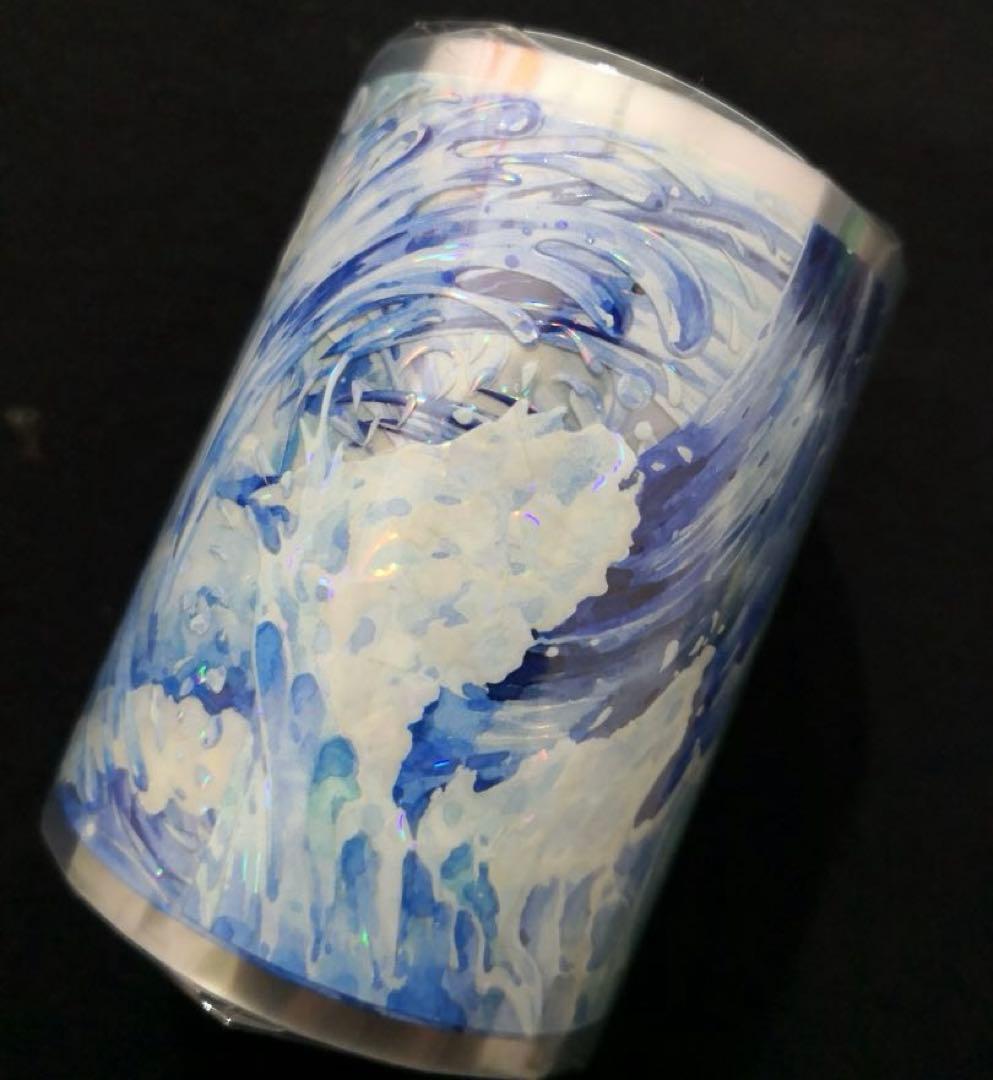 【8575】海外　マステ　3/5/巻売り　貝殻光マスキングテープ　海　波